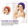 thumbnail image 4 of Gorro Calefactor Inalámbrico para Tratamiento Profundo, Tratamiento en Microondas para Cabello Rizado, Algodón 100% Natural e Interior de Linaza., 4 of 5