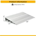 thumbnail image 2 of Gymax 4'' Door Threshold Ramp Aluminum Adjustable Rise Entry Ramp for Wheelchair, 2 of 9