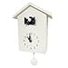 thumbnail image 3 of WALPLUS Modern Cuckoo Clocks for Wall Hourly Chiming Coo Coo Clock Volume Adjustable Cookoo Clock Removable Pendulum Christmas Cuckoo Clock Gift White Interior Decoration, 3 of 4