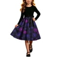 thumbnail image 2 of Piuwrlz Kids Cos Perform Dresses for Girls Halloween Party Dress Purple Size 9 Years, 2 of 9
