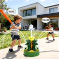 thumbnail image 4 of CYFW 2-In-1 Dinosaur Water Sprinkler&Baseball Toy for Kids-360 Degree Spray&Batting Game with 4 Balls,Summer Outdoor Backyard Gift for Toddlers Boys Girls, 4 of 7