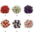 thumbnail image 2 of Matsuzay Flor artificial Estilo vintage Flores de seda Arreglo de boda Hotel Oficina Faux Roses Bouquet Centros de Jarrones Decoración beige y rojo Matsuzay HA084399-04, 2 of 6