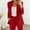 Red, variant on Women's 2 Piece Suit Set Business Casual Jacket with Dress Pants Work Outfits Formal and Stylish Trousers Suit