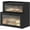 Black, variant on Double Layer  Bread Box for Kitchen Counter,Bread Holder,Countertop Bread Storage with Window ()