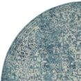 thumbnail image 3 of SAFAVIEH Evoke Trena Traditional Distressed Area Rug, Blue/Ivory, 9' x 9' Round, 3 of 8