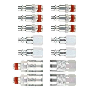 14 Pieces 1/4 Inch Npt Quick Connect Air Coupler And Plug Kit for Air Compressor Accessories Fittings