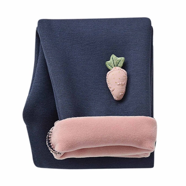 Mallas Para Niños Medias Para Bebés Otoño Invierno Niñas Hongos Bordado Lateral Mallas Para Gatos Pantalones Recortados Azul Marino Odeerbi LM103-2434