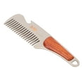 thumbnail image 3 of Hombres Bigote Peine, Sandalwood Masaje de Acero para el Cuero Cabelludo Hombres Hechos A Mano Beard Peine Para El Hogar Para El Cargo, 3 of 7