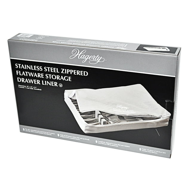 Hagerty Stainless Steel Zippered Drawer Liner