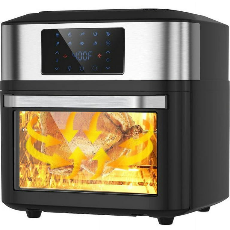 Iconites 20 Quart Air Fryer 10-in-1 Toaster Oven AO1202K with Rotisserie  Black Airfryer on Sale 20 qt 