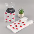 thumbnail image 1 of 30 bolsas for llevar con diseño de fresa | Bolsas de regalo de plástico PE con asas for productos minoristas y con temática de fresas, 1 of 5