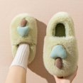 thumbnail image 4 of XIMIN Women's Mushroom Cute Cotton Slippers Lightweight Memory Foam Cartoon Fuzzy Plush Slippers Winter Warm Home Slippers Indoor Outdoor Shoes, 4 of 6