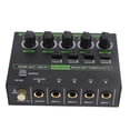 thumbnail image 1 of 4 Channel Mixer, RGB Light Professional Sound Mixer  for Studio US Plug 100-240V, 1 of 7