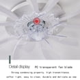 thumbnail image 4 of White Ceiling Fan With Light Remote Control 3 Wind Levels Dimmable Invisible Blades 30.71X5.12 Inch Low Profile For Bedroom Living Room Kitchen 110V, 4 of 8