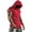 Red, variant on IROINNID Round Neckline Tank Tops For Men Short Sleeve New Personality Multi-pocket Zipper Sports Comfortable Vest Pullover Solid Color Tops