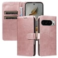 thumbnail image 1 of Wallet Case for Google Pixel 10 Pro XL 5G Flip Cover with Card Slots, Magnetic Stand & Strap Pink, 1 of 7