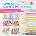 thumbnail image 3 of Saviland 12 Colors Nail Art Pens Set - 3D Nail Polish Pens Graffiti Nail Dotting Tools Acrylic Paint Pens Drawing Painting Point Liner Pen for Nails Art Design Manicure Nail Pens, 3 of 8