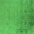 thumbnail image 1 of Ahgly Company Indoor Square Oriental Green Industrial Area Rugs, 7' Square, 1 of 4