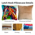 thumbnail image 3 of Colored Brown Horse DIY Latch Hook Pillow Kits for Adults Printed Pillowcase Crochet Yarns Hooking Handmade Pillow Cover Cushion for Home Sofa Decoration 17x17inch, 3 of 7