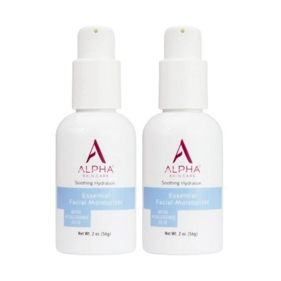 Crema hidratante facial Alpha Skin Care Essential, 60 ml, paquete de 2