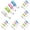 Pink*5, variant on Kitchen Bathroom Office Dish Cloths Towels Rubber Gloves Face Mask Drying Clothespin Clips Hooks Pack of 8