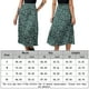 thumbnail image 2 of Falda Larga Casual Falda básica con estampado de leopardo Ranura lateral Traje de fiesta de noche con cremallera para mujer (Retro Green S) Ygjytge para Mujer verde retro T M, 2 of 8