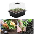 thumbnail image 4 of Germinación Jardinería Propagación Semillas Contenedor Semilla Starter Bandeja 6/12 Agujeros Con Tapa Elevada para Que Crecen, 4 of 9