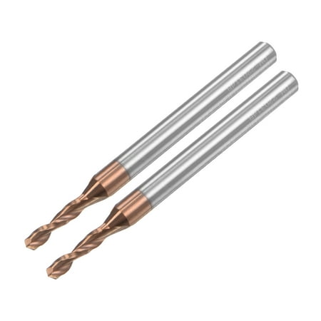 

Uxcell 2.4mm Dia 4mm Shank Titanium Coated Carbide Straight Shank Twist Drill Bit 2 Pack