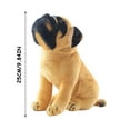 thumbnail image 2 of ABPWLY Toys Simulation Pug Doll Plush Stuffed Toy Squatting Dog for Kids 25-30cm Sensory Toys, 2 of 2