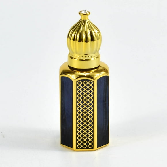 Mini botellas de cristal árabe con rodillo, rellenables en dorado, dispensadores de aceite con rodillo, viales de muestra vacíos para cosméticos líquidos, botellas separadas.