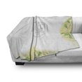 thumbnail image 3 of Engagement Party Soft Flannel Fleece Blanket, We Are Engaged Announcement with Roses and Leaves Celebration Print, Cozy Plush for Indoor and Outdoor Use, 50" x 70", Yellow and Green, by Ambesonne, 3 of 6
