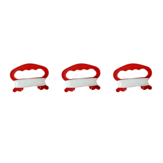 QualitChoice Waterproof Flying Kite Line String Wheel Winding Plate Kites Handle High Strength Lightweight Winder Board Activity Game 50m/Red 3Set