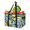 Multicolor 1, variant on CURLYOOT Yellow Lemon Reusable Grocery Bag, Large Foldable Grocery Totes Shopping Bag for Groceries, Floral Fruit Shopping Bags with Handles for Kitchen Trunk Picnic