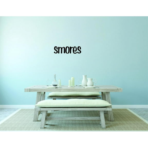 Custom Decals Smores Camping Outdoors Quote 12x30"