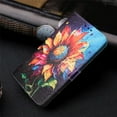 thumbnail image 4 of Compatible with Samsung Galaxy A25 5G Wallet Case for Women Girls, Garden Flower Pattern Design PU Leather Flip Cover with Card Holder Kickstand Wrist Strap Protective Case, Sunflower, 4 of 9
