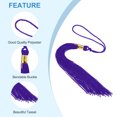 thumbnail image 3 of Unique Bargains Tassel Graduation, Graduation Cap Tassel for Graduation Cap Decorate Tassel Charm, Purple 2Pack, 3 of 5