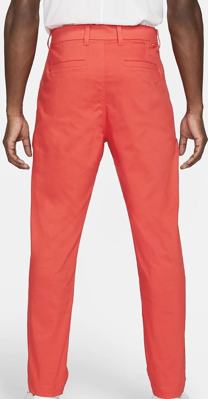 Nike Dri-Fit UV Chino Golf Pants Size 34X32 Track Red DA4089