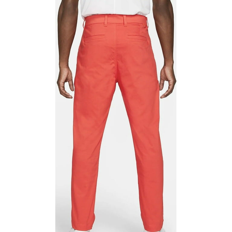 Nike Dri-Fit UV Chino Golf Pants Size 34X32 Track Red DA4089