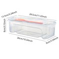 thumbnail image 3 of Microwave Pasta Cooker With Lid Clear PP Material Container Heat R Esistant N Oodle Bowl Airtight Food Storage Bo X For Spaghetti Fruits Lettuce With Drain Holes, 3 of 6