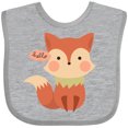 thumbnail image 3 of Inktastic Cute Fox Hello Boys or Girls Baby Bib, 3 of 4