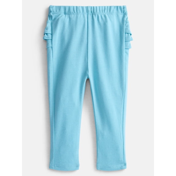 Wonder Nation Baby Girls Ruffle Leggings, Sizes 0-24M