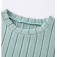 thumbnail image 5 of Fdqin Girls 6 Pieces Knited Shorts Set Casual Short Sleeve Tee Tops and Shorts Summer Outfits 5-6Y, 5 of 10