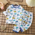 thumbnail image 4 of Girls and Boys Pajamas Sets 2 Piece Long Sleeve Sleepwear Cute Set for Fall Winter 6 12 24 Months 1T 2T 3T 4T 5T 6T Children Blue,5-6 Years, 4 of 5