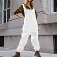 thumbnail image 2 of HBFAGFB Jumpsuits for Women Comfortable Warm Overalls Versatile Rompers with Zipper Pocket White Size M, 2 of 5