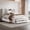 White+Solid Wood+MDF+Bedroom, variant on HMYG Queen Size Platform Bed with Storage Headboard and 8 Drawers,Gray