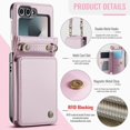 thumbnail image 4 of Funda bandolera Vinich para Samsung Galaxy Z Flip 6, color dorado rosado, 4 of 7
