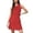 Red, variant on Wdgfv Women's Summer Casual Dress Solid Color Elegant Flowy Midi Length Round Neck Sleeveless Beach Fashion Red L