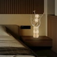 thumbnail image 5 of Ore International 21.5"H 3 G4 Led Aluminum Golden Rose Wire Bud Flower Bud Table Lamp, 5 of 10