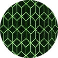 thumbnail image 1 of Ahgly Company Indoor Round Abstract Green Modern Area Rugs, 8' Round, 1 of 4