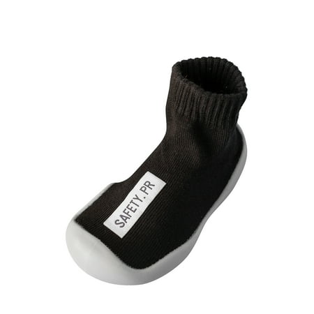 

Qufokar Boys Running Shoes High Tops Size 11 Girl First Shoes Floor Baby Warm Socks -Slip Boy Rubber Sole Cartoon Baby Shoes